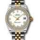 Rolex Steel and Yellow Gold Datejust - 31 MM - Jubilee Bracelet - 46 Diamond Bezel - White Roman Dial - 178383 wrj