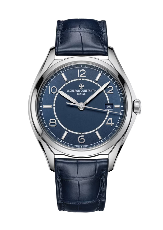 Vacheron Constantin Fiftysix Stainless Steel 40 MM - Blue Leather Strap - Blue Dial - 4600E/000A-B487