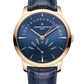 Vacheron Constantin Patrimony Pink Gold 42.5 MM - Blue Leather Strap - Blue Sunburst  Dial - 4000U/000R-B516