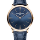 Vacheron Constantin Patrimony Rose Gold 40 MM - Blue Leather Strap - Blue Dial - 81180/000R-B518