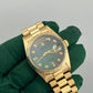 Rolex - Day-Date - 36 MM - Yellow Gold - Jade Dial - Fluted Bezel - President Bracelet - 18238