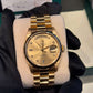Rolex Day-Date - 36 MM - Yellow Gold - Champagne Diamond Dial - 18238 chd