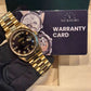 Rolex Day-Date - 36 MM - Yellow Gold - Black Diamond Dial - 18238 bkd