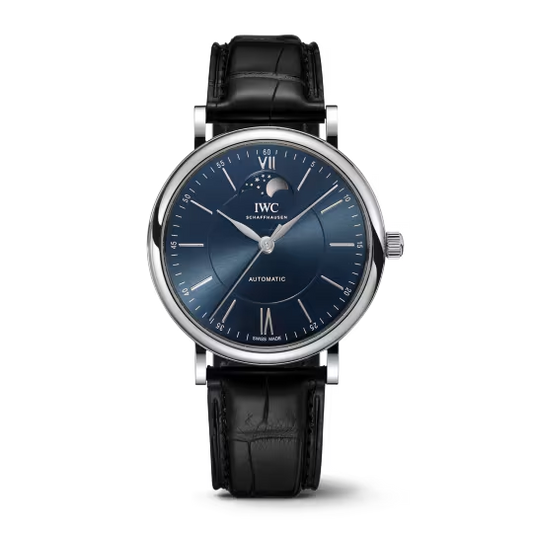 IWC Portofino - Moonphase - Steel- 40 MM - Blue Dial - IW459402  nyc watcher nyc watches