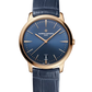 Vacheron Constantin Patrimony Pink Gold 36 MM - Blue Leather Strap - Blue Dial - 4100U/000R-B643