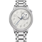 Vacheron Constantin Égérie Stainless Steel 35 MM - Stainless Steel Bracelet - Diamond Bezel - White Dial - 4605F/110A-B495