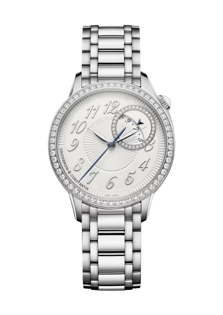 Vacheron Constantin Égérie Stainless Steel 35 MM - Stainless Steel Bracelet - Diamond Bezel - White Dial - 4605F/110A-B495