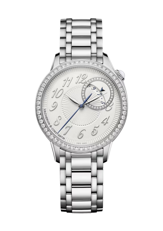 Vacheron Constantin Égérie Stainless Steel 35 MM - Stainless Steel Bracelet - Diamond Bezel - White Dial - 4605F/110A-B495