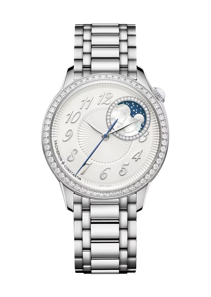 Vacheron Constantin Égérie Stainless Steel 37 MM - Stainless Steel Bracelet - Diamond Bezel - White Dial - 8005F/120A-B497