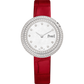 Piaget Possession - White Gold 34 MM - Red Leather Strap - Diamond Bezel -Mother-Of-Pear Dial - G0A46095