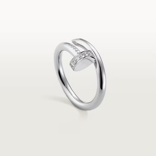 Cartier Just Un Clou Ring - White Gold - Diamonds - B4092700