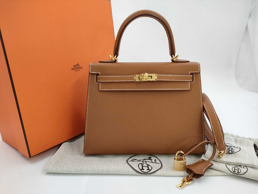 Hermès Kelly 25 - Epsom - Gold - Gold Hardware - K25EGGHW