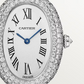 Cartier Baignoire White Gold 23.1 MM - White Gold Bracelet - Diamond Bezel - Silvered Dial - WJBA0021