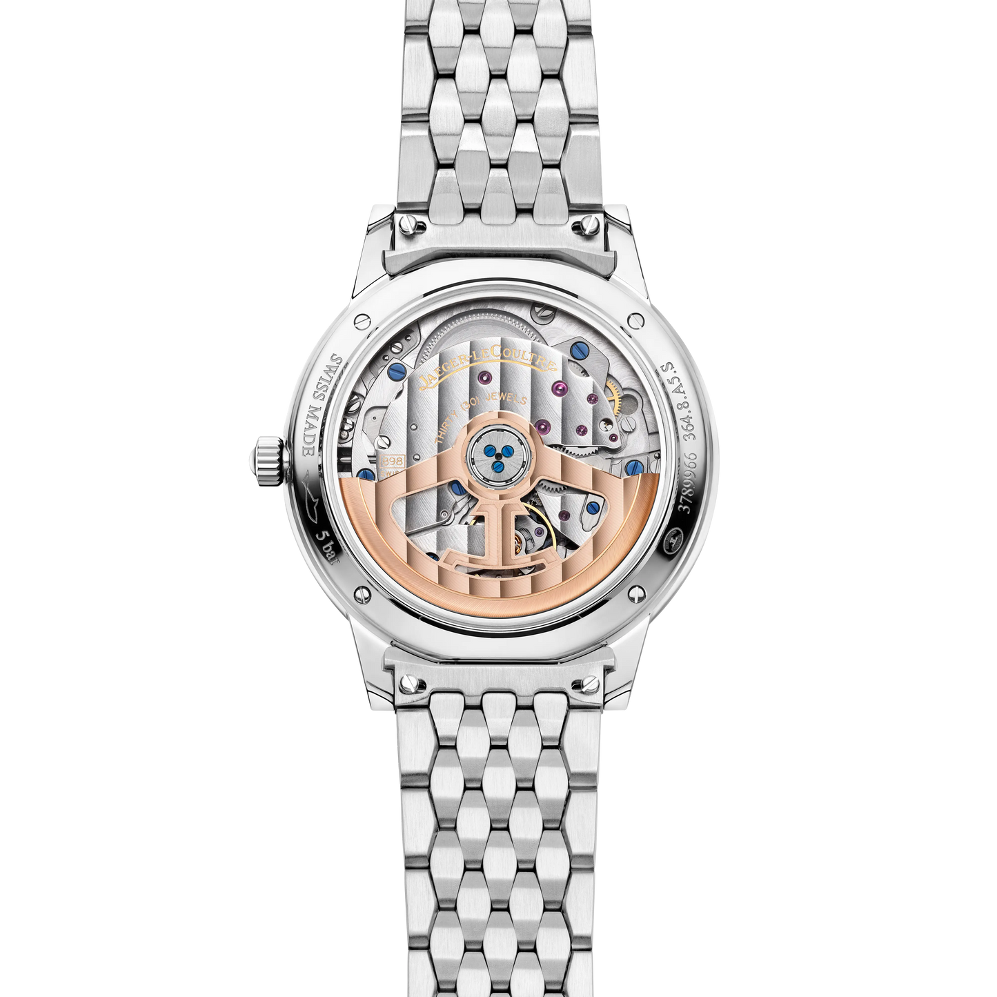 JLC - Rendez-Vous Classic Night & Day - 34 MM - Stainless Steel - Silvered-Gray Guilloché Diamond Dial - Diamond Bezel - Stainless Steel Bracelet - Q3448132