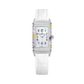 JLC - Reverso One Precious Colours - Limited Edition - 40 MM x 20 MM - White Gold - Mother-Of-Pearl Dial - Diamond-Set Case - White Leather Strap - Q3293433