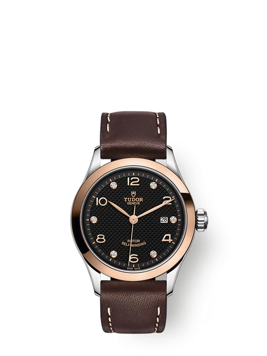 Tudor 1926 - 28 MM - Steel & Rose Gold - Black Diamond Dial - M91351-0008