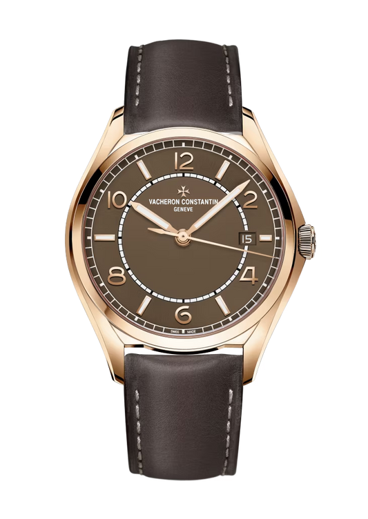 Vacheron Constantin Fiftysix Rose Gold 40 MM - Brown Leather Strap - Brown Dial - 4600E/000R-B576