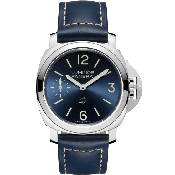 Panerai Luminor Stainless Steel 44 MM - Calf Blue Strap - Blue Dial - PAM01085