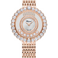 Chopard Happy Diamonds Rose Gold 30.30 MM - Rose Gold Bracelet - Diamond Bezel - Mother-Of-Pearl Dial - 204180-5201