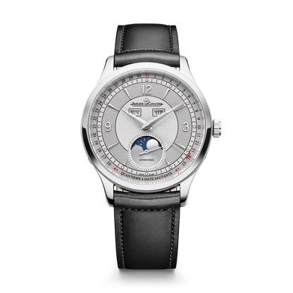 JLC - Master Control Calendar - Limited Edition - 40 MM - Stainless Steel - Gray Dial - Black Leather Strap - Q4148450