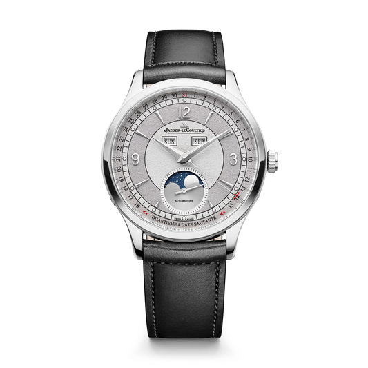 JLC - Master Control Calendar - Limited Edition - 40 MM - Stainless Steel - Gray Dial - Black Leather Strap - Q4148450
