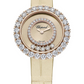 Chopard Happy Diamonds Rose Gold 29 MM - Beige Strap - Diamond Bezel - Gold-Toned Dial - 205369-5001