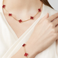 Van Cleef & Arpels Vintage Alhambra Necklace - 18k Yellow Gold - Carnelian - 10 Motifs - VCARD40600