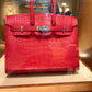 Hermès Birkin Sellier 25 - Rose Extreme - Alligator - Palladium Hardware - B25REAPHW