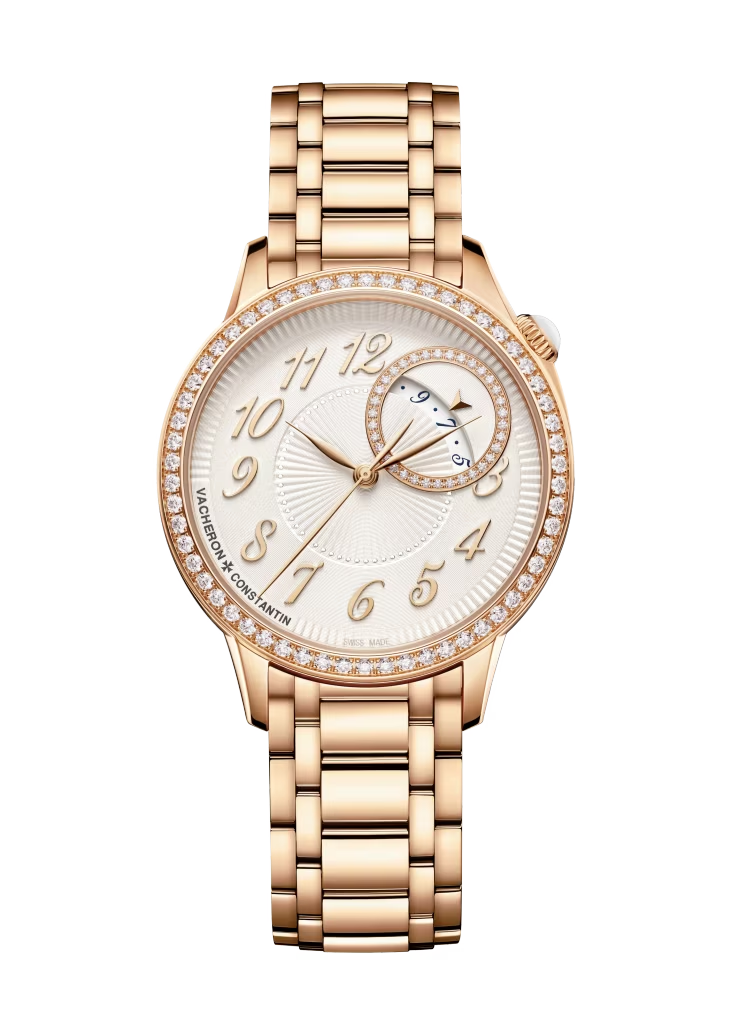 Vacheron Constantin Égérie Pink Gold 35 MM - Pink Gold Bracelet - Diamond Bezel - White Dial - 4605F/110R-B496