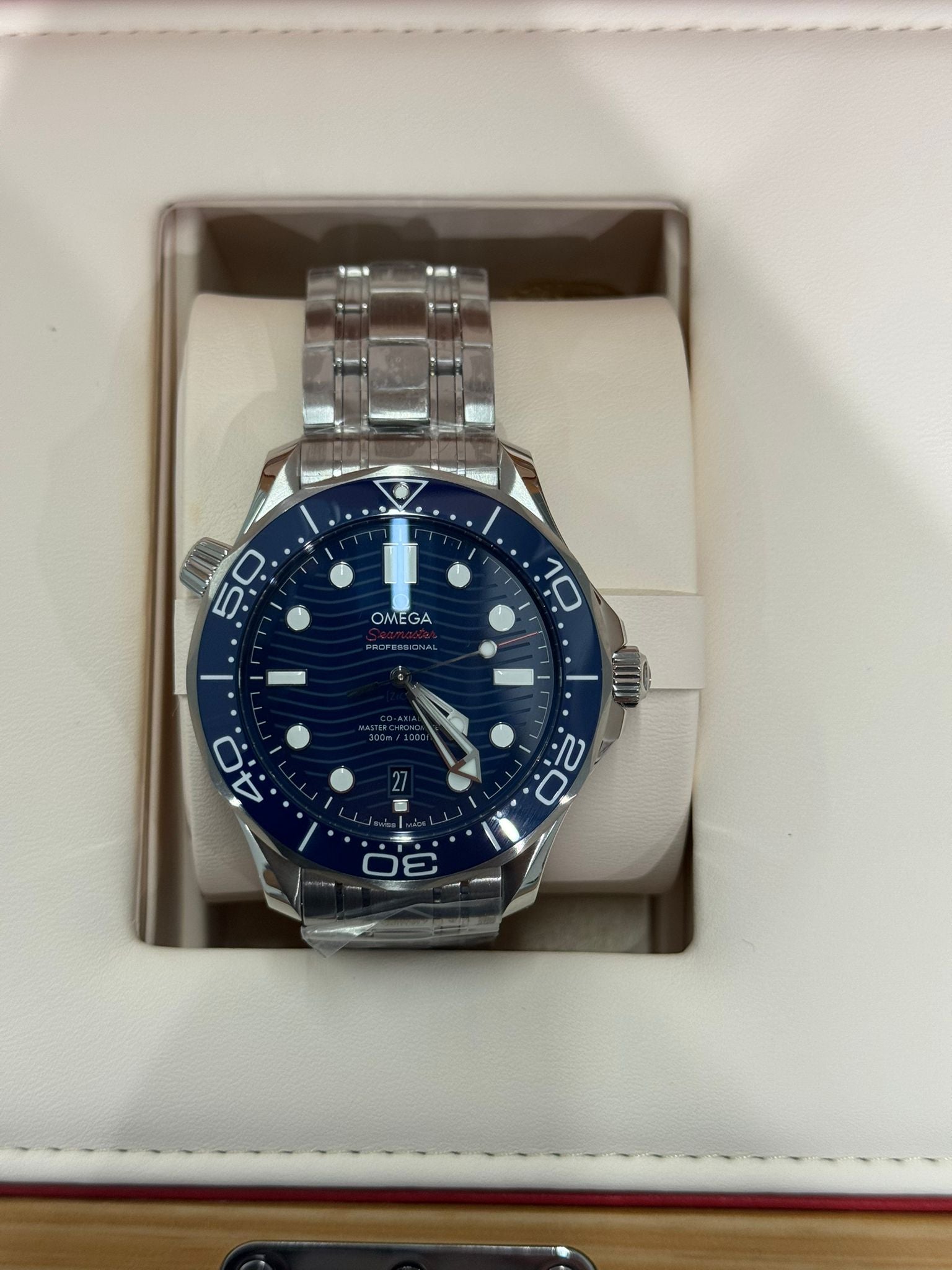 Omega Seamaster Stainless Steel 42 MM - Stainless Steel Bracelet - Blue Ceramic Dial - 210.30.42.20.03.001