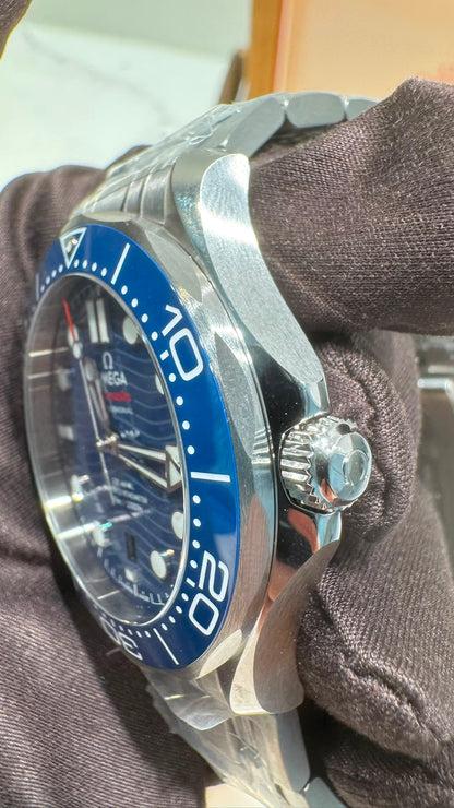 Omega Seamaster Stainless Steel 42 MM - Stainless Steel Bracelet - Blue Ceramic Dial - 210.30.42.20.03.001
