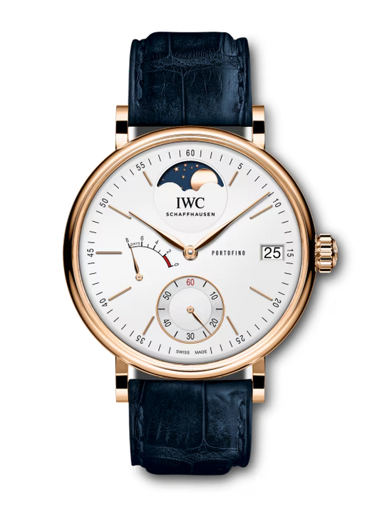 IWC Portofino - Moonphase - Rose Gold - 45 MM - Silver Dial - IW516409  nyc watcher nyc watches