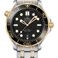 Omega Seamaster Stainless Steel and Yellow Gold 42 MM - Stainless Steel and Yellow Gold Bracelet - Black Ceramic Dial - 210.20.42.20.01.002 nyc watcher nyc watches