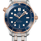 Omega Seamaster Stainless Steel and Rose Gold 42 MM - Stainless Steel and Rose Gold Bracelet - Blue Dial - 210.20.42.20.03.002 nyc watcher nyc watches