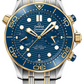 Omega Seamaster Stainless Steel and Yellow Gold 44 MM - Stainless Steel Bracelet - Blue Dial - 210.20.44.51.03.001 nyc watcher nyc watches