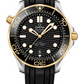 Omega Seamaster Stainless Steel and Yellow Gold 42 MM - Black Rubber Strap - Black Ceramic Dial - 210.22.42.20.01.001 nyc watcher nyc watches