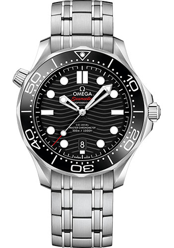 Omega Seamaster Stainless Steel 42 MM - Stainless Steel Bracelet - Black Ceramic Dial - 21030422001001 nyc watcher nyc watches