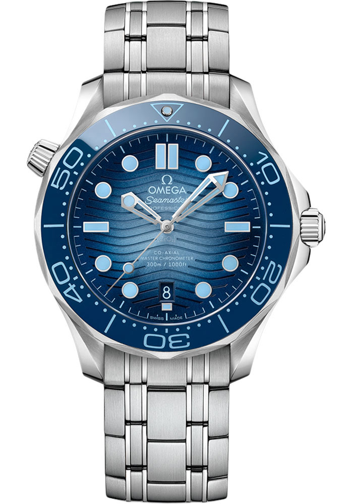 Omega Seamaster Stainless Steel 42 MM - Stainless Steel Bracelet - Blue Dial - 210.30.42.20.03.003 nyc watcher nyc watches