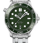 Omega Seamaster Stainless Steel 42 MM - Stainless Steel Bracelet - Green Dial - 210.30.42.20.10.001 nyc watcher nyc watches