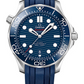 Omega Seamaster Stainless Steel 42 MM - Blue Rubber Strap - Blue Dial - 210.32.42.20.03.001 nyc watcher nyc watches