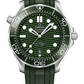 Omega Seamaster Stainless Steel 42 MM - Green Rubber Strap - Green Dial - 210.32.42.20.10.001 nyc watcher nyc watches