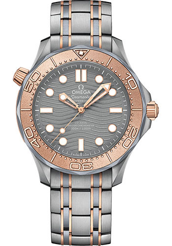 Omega Seamaster Titanium and Rose Gold 42 MM - Titanium and Rose Gold Bracelet - Titanium Dial - 210.60.42.20.99.001 nyc watcher nyc watches