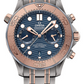 Omega Seamaster Titanium and Rose Gold 44 MM - Titanium and Rose Gold Bracelet - Blue Dial - 210.60.44.51.03.001 nyc watcher nyc watches