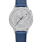 Vacheron Constantin Égérie White Gold 35 MM - Blue Leather Strap - Diamond Bezel - White Diamond Dial - 4606F/000G-B649