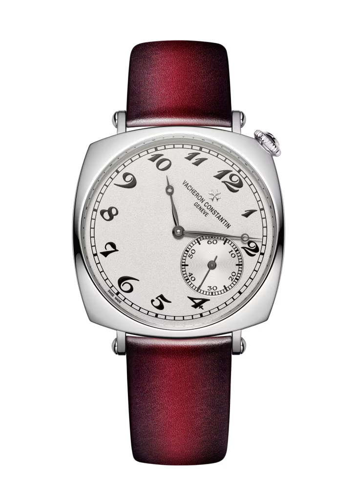 Vacheron Constantin Historiques American White Gold 36.5 x 36.5 MM - Red Leather Strap - White Dial - 1100S/000G-B734