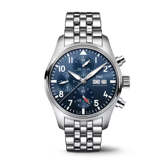 IWC Pilot' s - Chronograph - Steel - 41 MM - Blue Dial - IW388104nyc watcher nyc watches