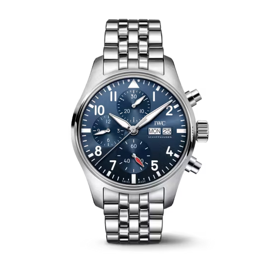 IWC Pilot' s - Chronograph - Steel - 41 MM - Blue Dial - IW388104nyc watcher nyc watches