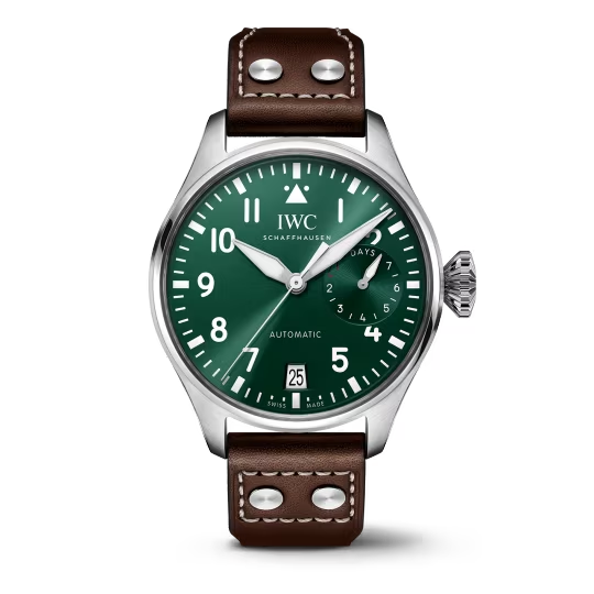 IWC Pilot's - Steel - 46 MM - Green Dial - IW501015  nyc watcher nyc watches