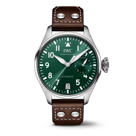 IWC Pilot's - Steel - 46 MM - Green Dial - IW501015  nyc watcher nyc watches