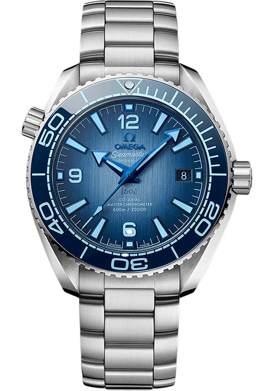 Omega Seamaster Planet Ocean Stainless Steel 39.5 MM - Stainless Steel Bracelet - Blue Dial - 215.30.40.20.03.002 nyc watcher nyc watches